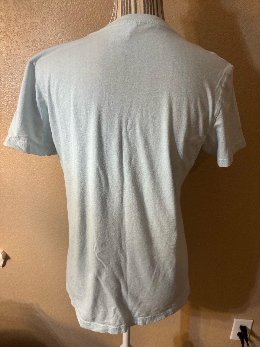 Old 97s Tee XL Next Level Apparel Light Blue with Navy Bison Word Art Graphic - Picture 6 of 13